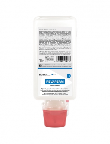 Peva Perm Skyddskräm 1 Liter Pevamat Dispenser Softflaska i gruppen Dispensersystem / Hudvårdsdispenser hos VISAB i Skandinavien AB (P18220)
