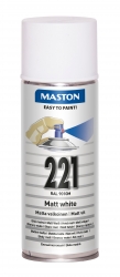 Sprayfärg Maston 100 - 221 Matt vit 400ml