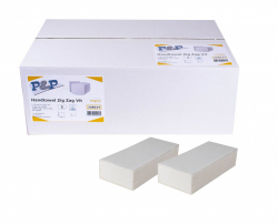 Pappershanduk Zig-Zag V-Vikt 3,200 st/fp Nyfiber L22 B 24,3