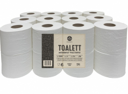 Toalettpapper Bruka TP1 Nyfiber 88 met 24 rl/fp Bal