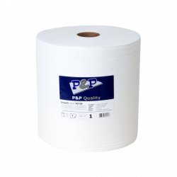 Drysoft Stark torkduk 1-lag vit, 225 m/rulle (P&P)