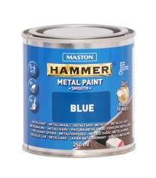 Maston Hammer Slät Metallfärg blå 250ml