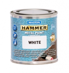 Maston Hammarlack metallfärg vit 250ml