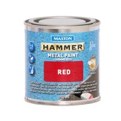Maston Hammarlack metallfärg röd 250ml