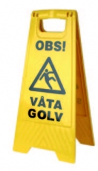 Skylt vta golv stdning pgr