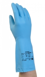 Handske städ/disk PVC blå