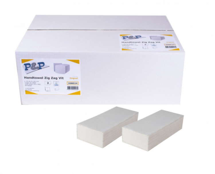 Pappershanduk Zig-Zag V-Vikt 3,200 st/fp Nyfiber L22 B 24,3 i gruppen Papper / Torkpapper hos VISAB i Skandinavien AB (208024)