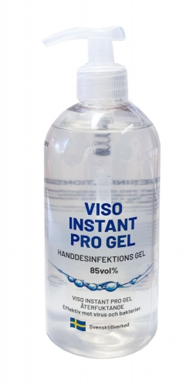 Handsprit Viso Instant Pro Gel 85% 500 ml 12 st/kart i gruppen Personlig hygien / Desinfektion hos VISAB i Skandinavien AB (2195)