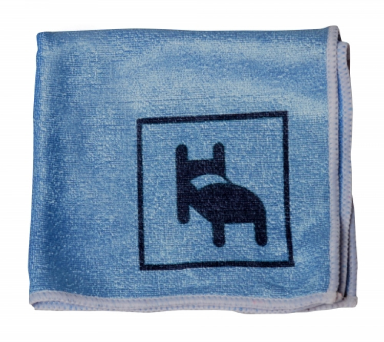 Microfiber Duk S�ng Symbol Bl� 30x30 cm 10 st/fp i gruppen St�d och reng�ring / St�dredskap / Dukar och trasor hos VISAB i Skandinavien AB (251018)
