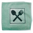 Microfiber Duk Bestick Symbol Gr�n 30x30 cm 10 st/fp