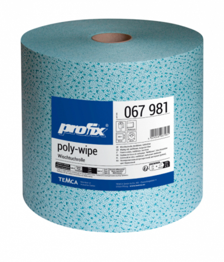 Profix Rulle Poly Torkduk Engång Turkos 32x36 cm 500 ark i gruppen Städ och rengöring / Städredskap / Dukar och trasor hos VISAB i Skandinavien AB (252051)
