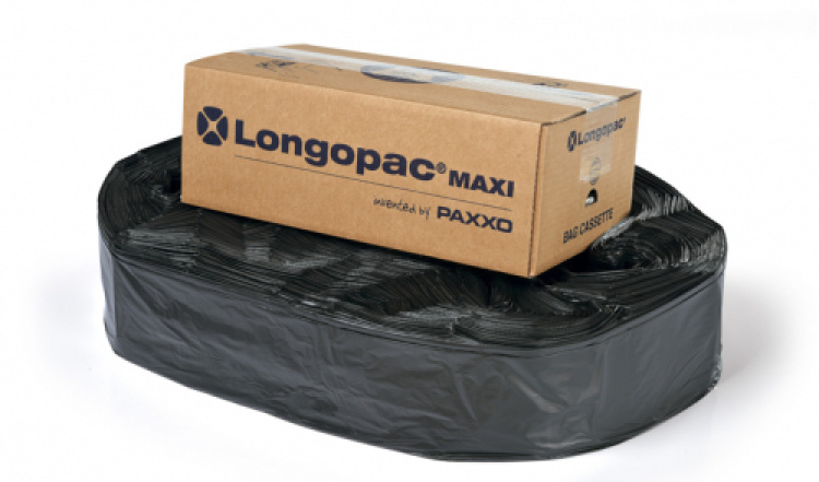Longopac magasin Maxi standard 110m svart Clips i gruppen Städ och rengöring / Avfallshantering / Paxxo / Longopac hos VISAB i Skandinavien AB (2888)