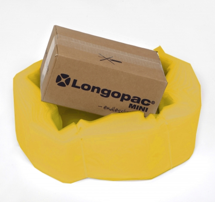 Longopac magasin Mini standard 60m gul i gruppen Städ och rengöring / Avfallshantering / Paxxo / Longopac hos VISAB i Skandinavien AB (2907)