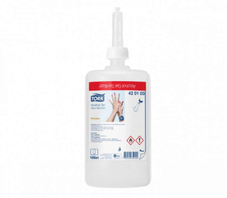 Desinfektion Alkoholgel Tork S1 1000 ml 85% st/fp i gruppen Personlig hygien / Desinfektion hos VISAB i Skandinavien AB (405019)