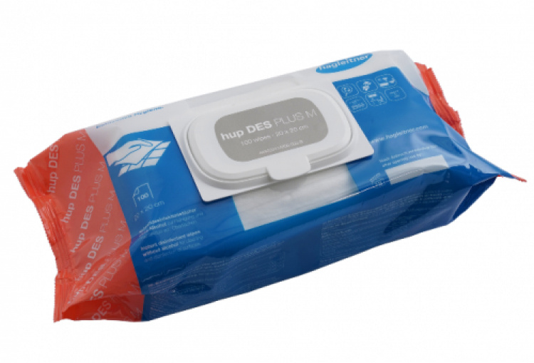 hup DES PLUS M (utan alkohol) 100 st/fp 6 fp/kart i gruppen St�d och reng�ring / Reng�ringsmedel / Ytdesinfektion hos VISAB i Skandinavien AB (4450304642)