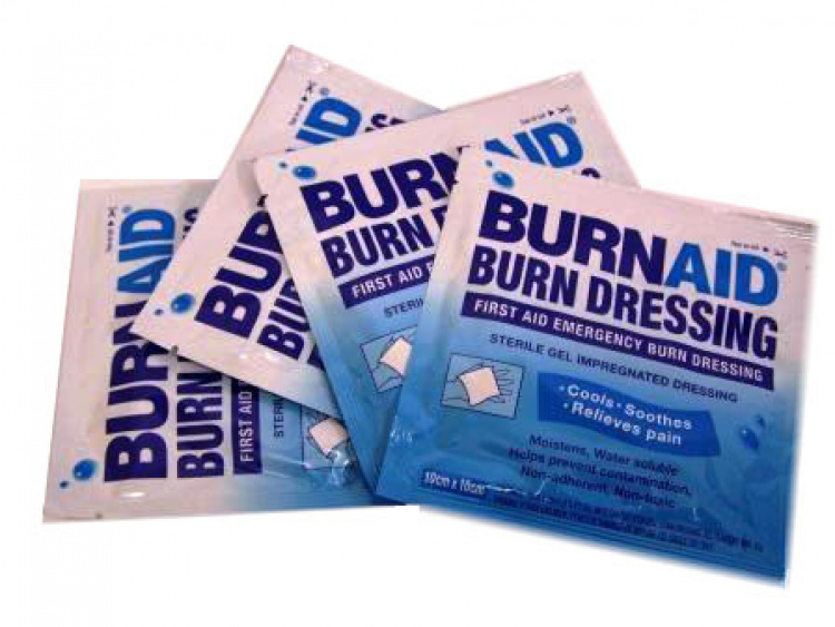 Burnaid Kompress 10x10 cm 20 st/fp i gruppen Säkerhet och skydd / Nöd- och första hjälpen / Akut- & första hjälpen hos VISAB i Skandinavien AB (6578)