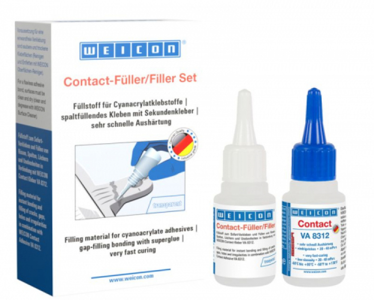 Weicon contact-Filler Set special filler cyanoacrylate adhesive Co i gruppen Fastighet och verkstad / Verkstad och industri / Tejp och lim mm hos VISAB i Skandinavien AB (70510063102)