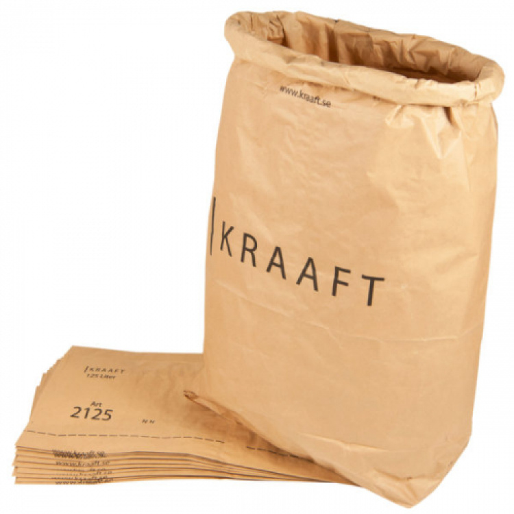 Avfallsp�se papperss�ck 125L 2-blad 50st/fp i gruppen St�d och reng�ring / Avfallshantering / Sops�ckar hos VISAB i Skandinavien AB (EL122800006)