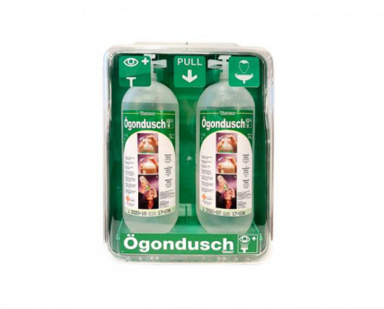 Ögonduschtavla tobin för 2 st flaskor i gruppen Säkerhet och skydd / Nöd- och första hjälpen / Ögondusch hos VISAB i Skandinavien AB (EL14300005)
