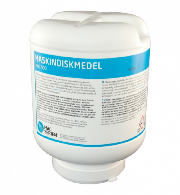 Maskindisk restaurang combi kapsel pulver 3 kg MAC 900 i gruppen Städ och rengöring / Disk / Maskindiskmedel hos VISAB i Skandinavien AB (EL94600011)
