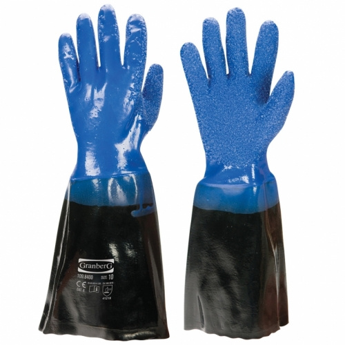 Handske stl 10 kem lng rm vattentt PVC i gruppen Skerhet / Skyddsutrustning / Handskar hos VISAB i Skandinavien AB (KemlangarmPVC)