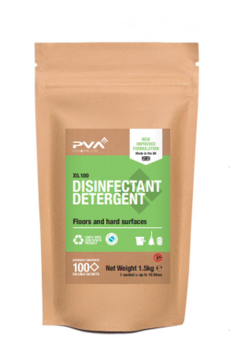 PVA Detergent Disinfectant Påse 5 styck/fp i gruppen Städ och rengöring / Rengöringsmedel / Allrengöring hos VISAB i Skandinavien AB (PVA-PDZ4-05)